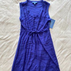 Blue Simply Vera Sleeveless Drawstring Dress